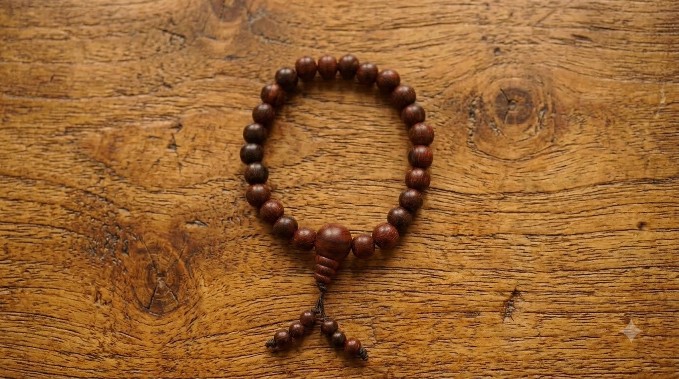 Red sandal wood bracelet