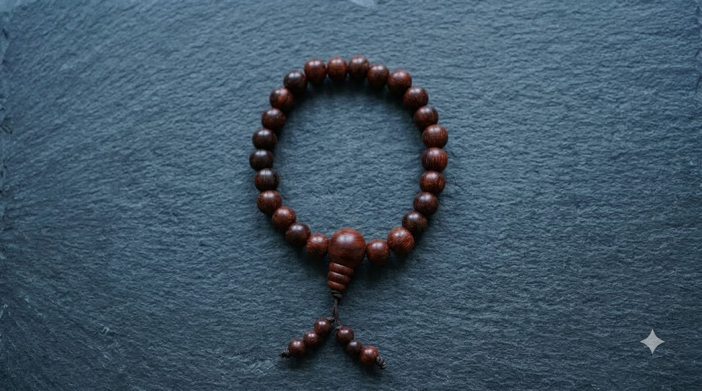 Red sandal wood bracelet