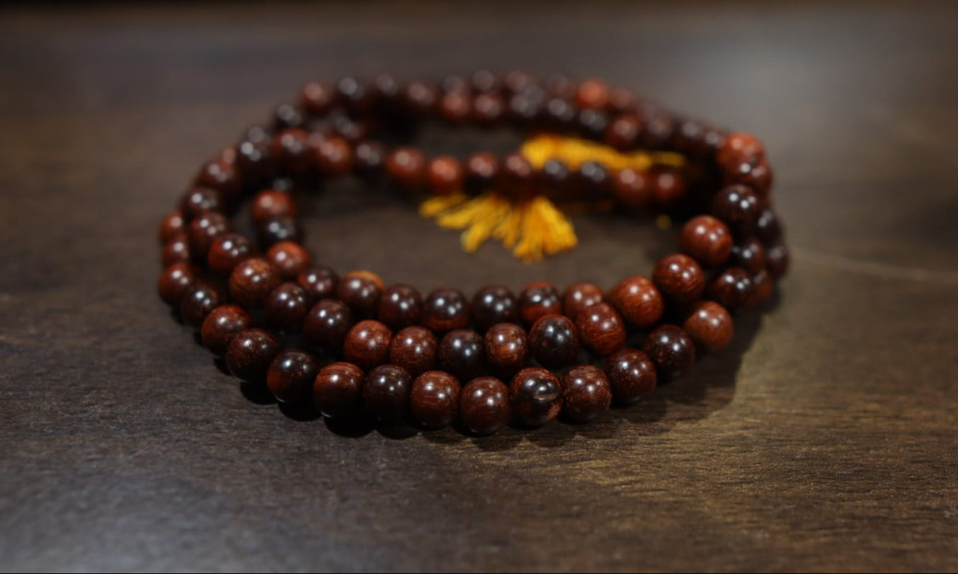 Red Sandal Wood Mala