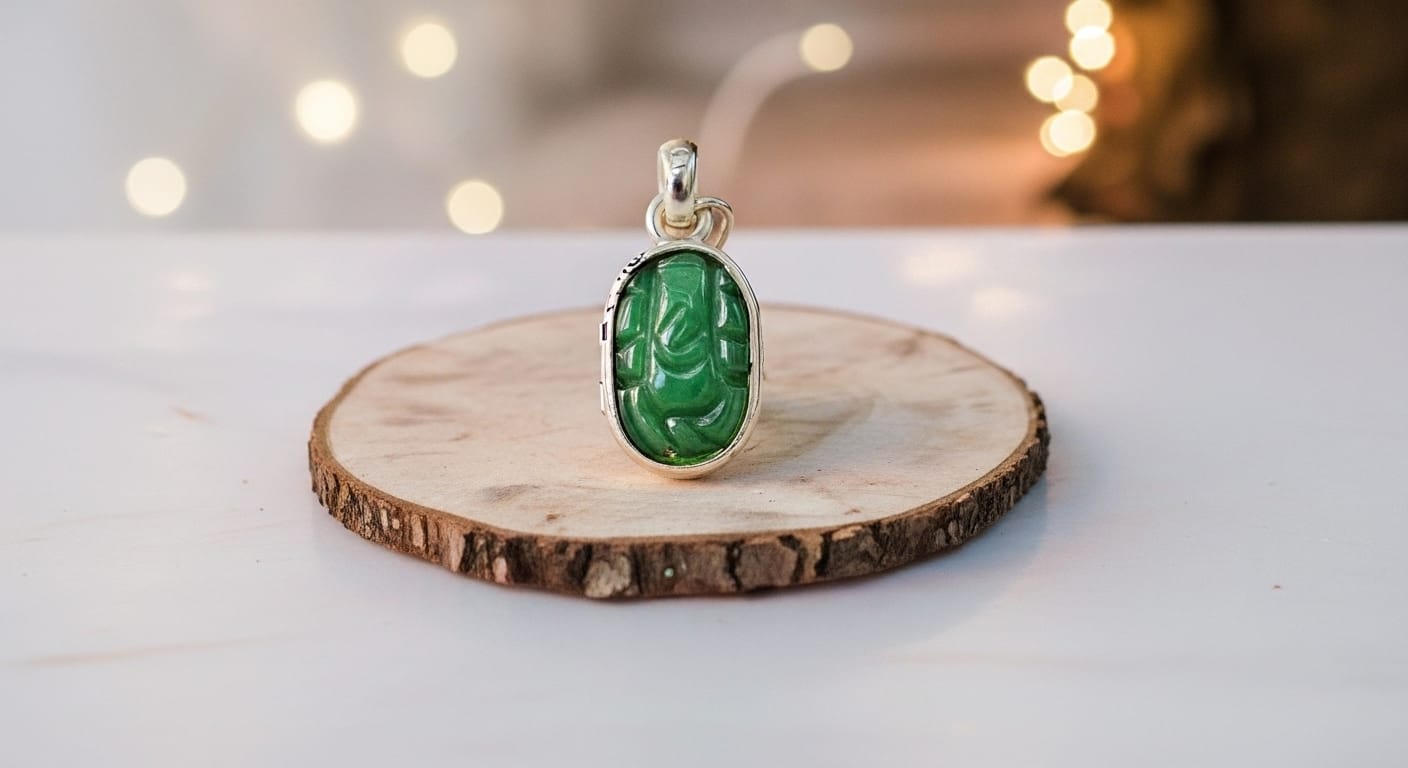 Marakatha - Ganapathi Silver Locket