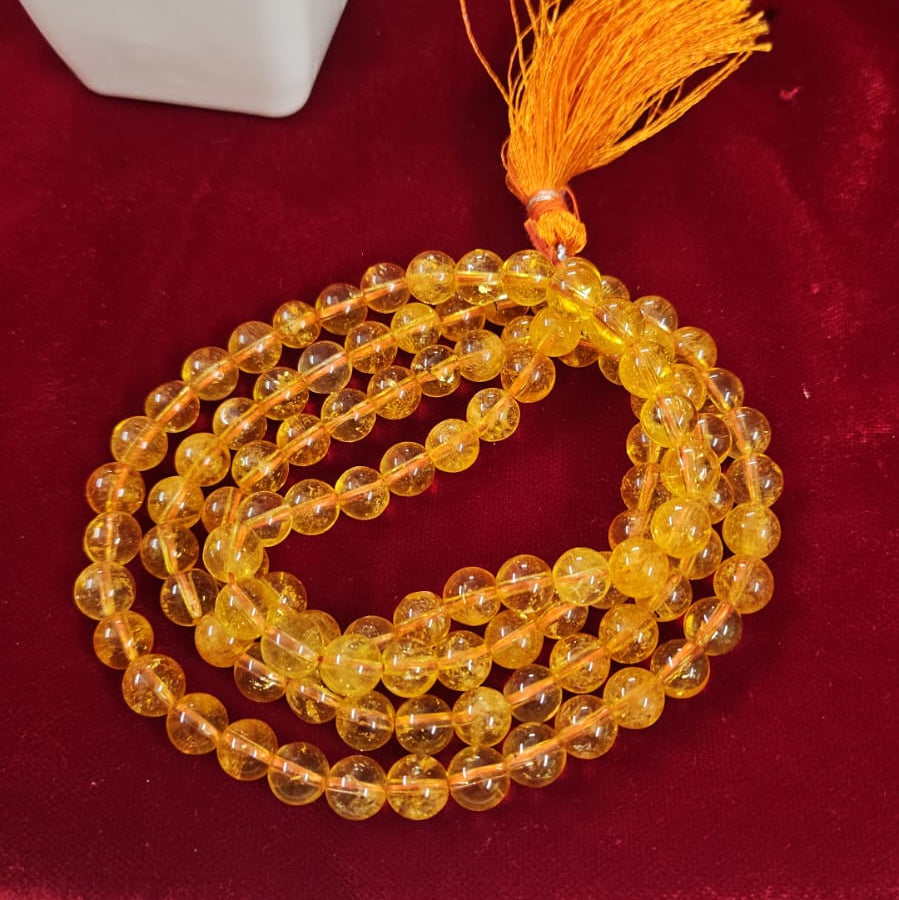 Kanakam Mala : Citrine Mala