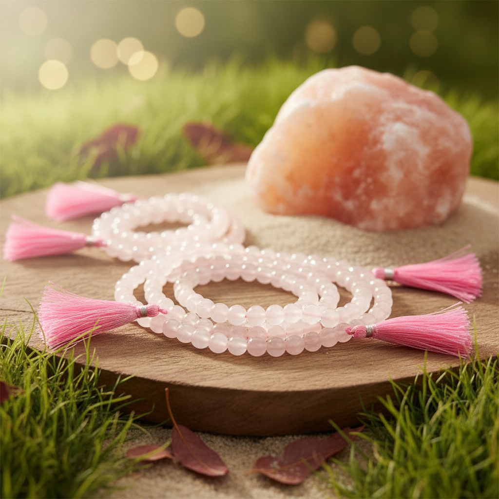 Rose Quartz Sukra Anugraha Mala