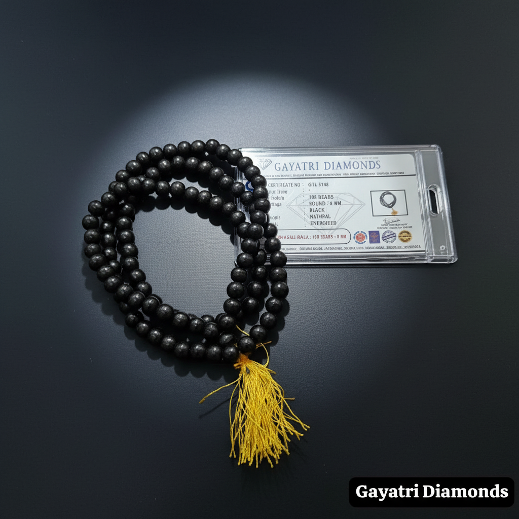 8 MM Karungali Mala Certified