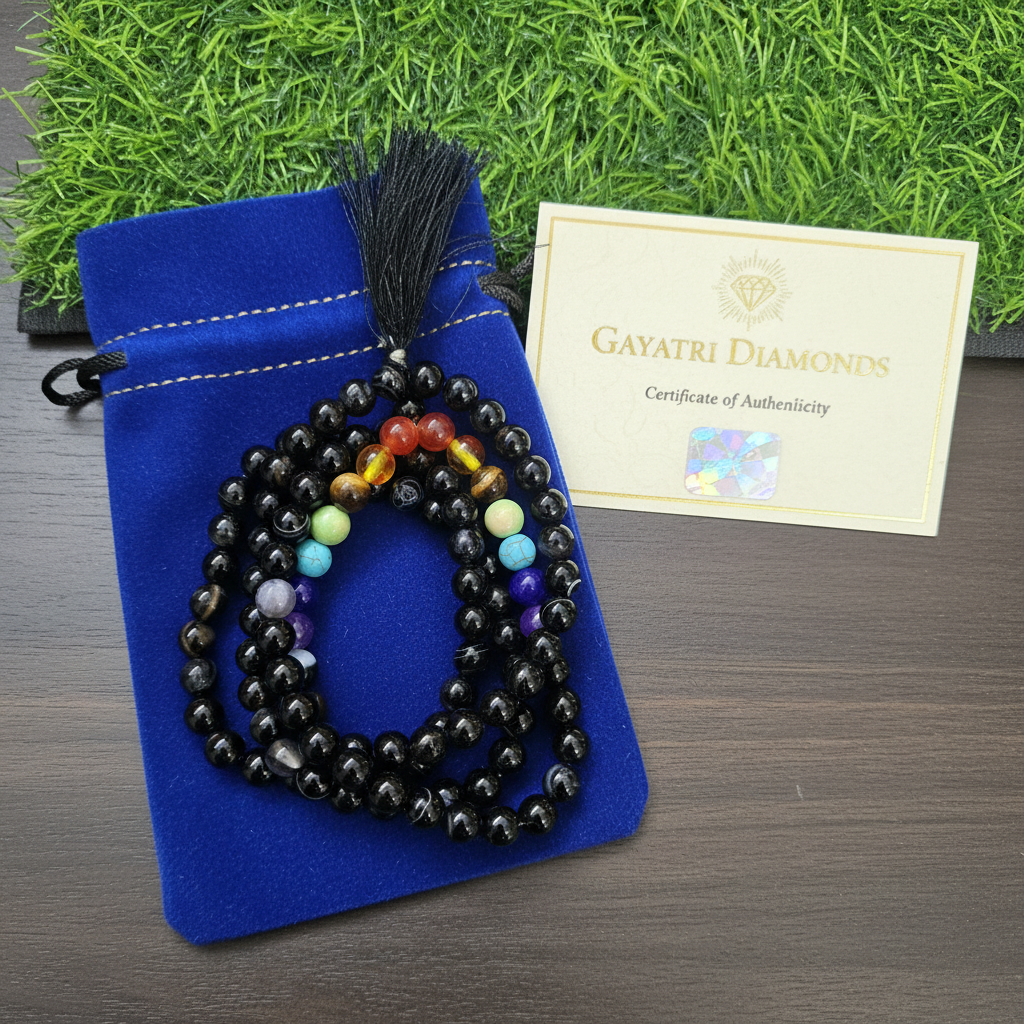 Black Hakik Mala 8 MM