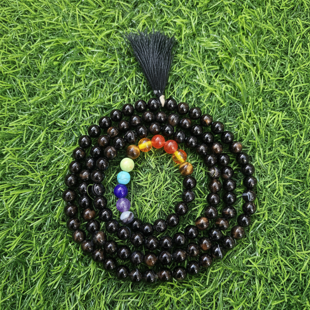 Black Hakik Mala 8 MM