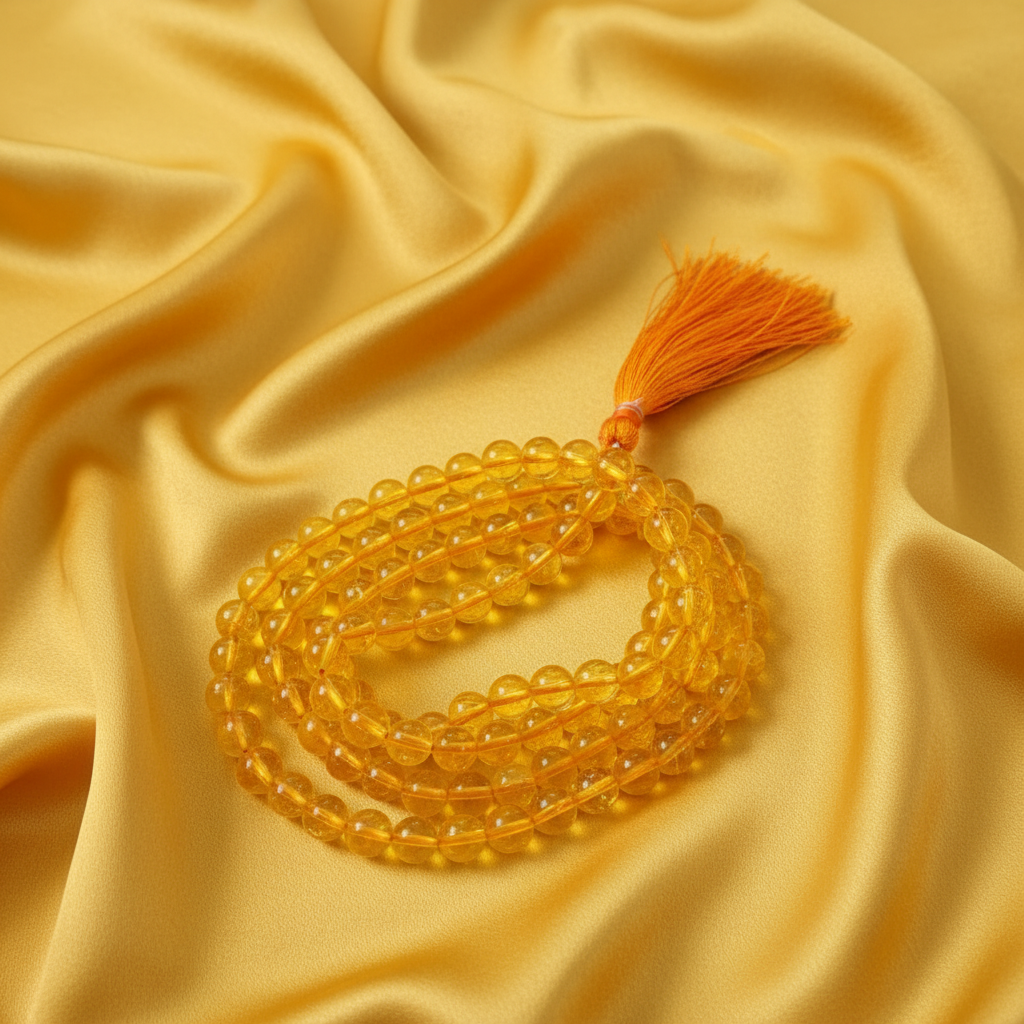 Kanakam Mala : Citrine Mala