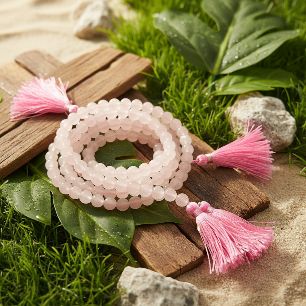 Rose Quartz Sukra Anugraha Mala