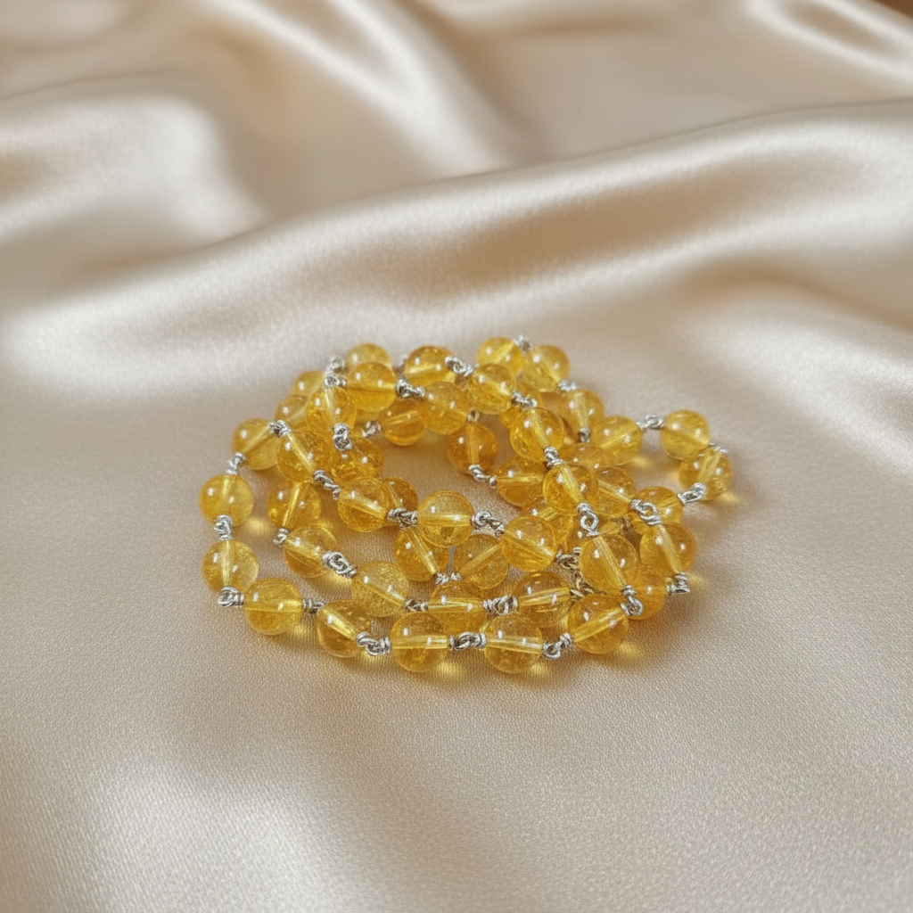 Kanakam Mala  : Citrine Mala
