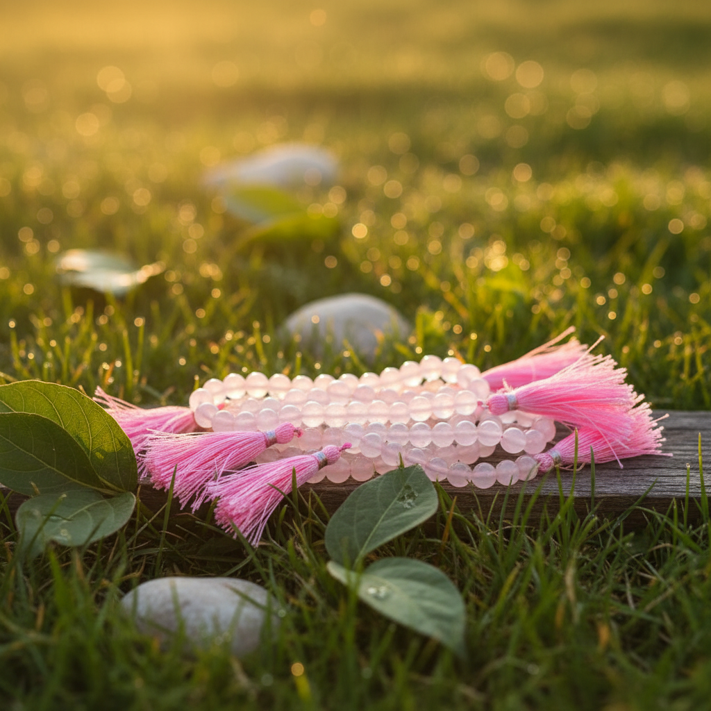 Rose Quartz Sukra Anugraha Mala