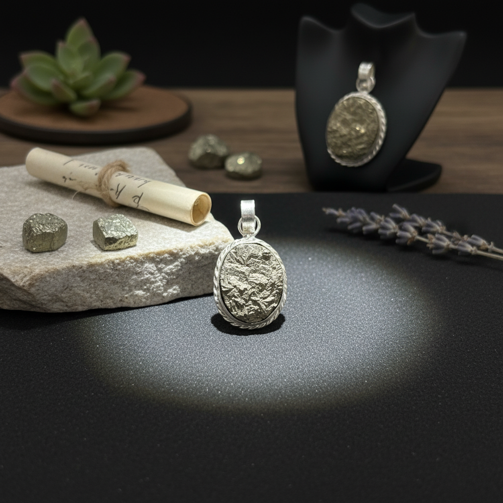 Money Magnet pyrite Locket