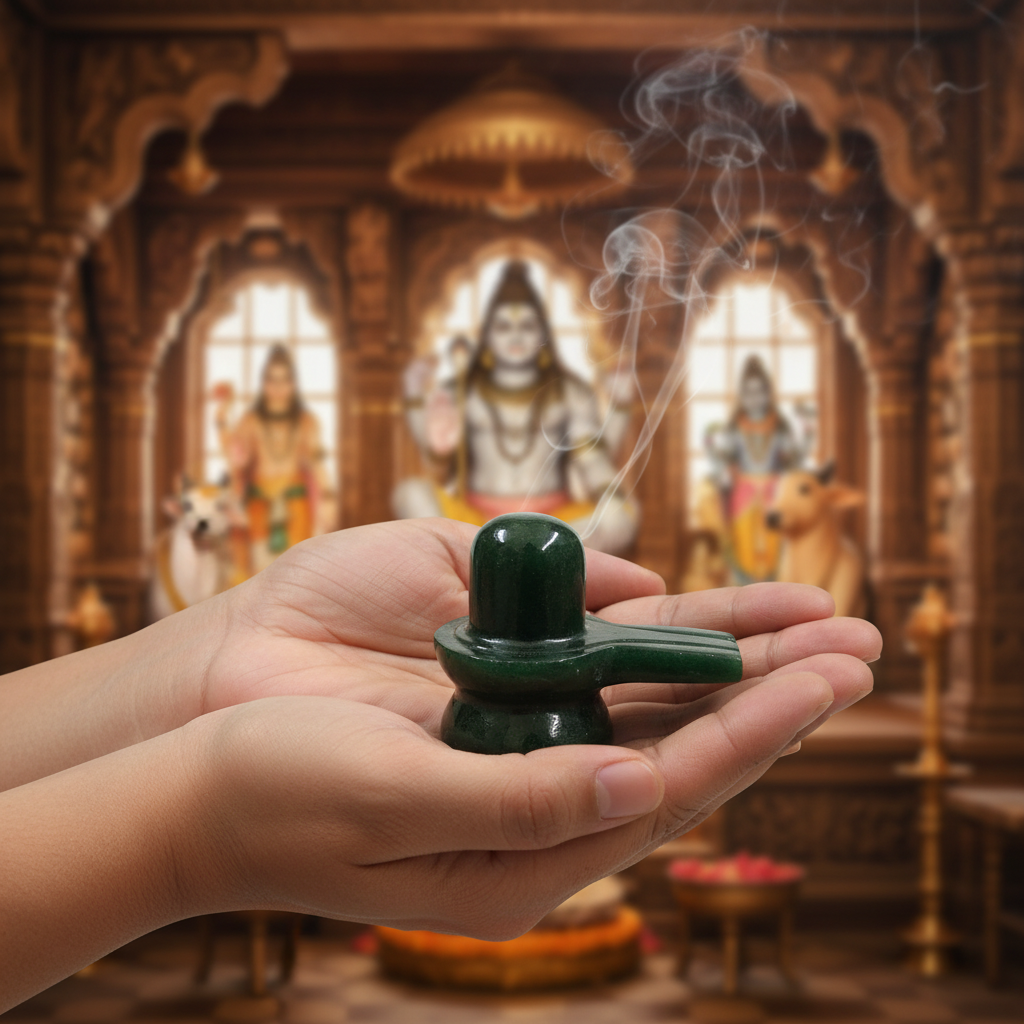 Marakatha Shiva Lingam