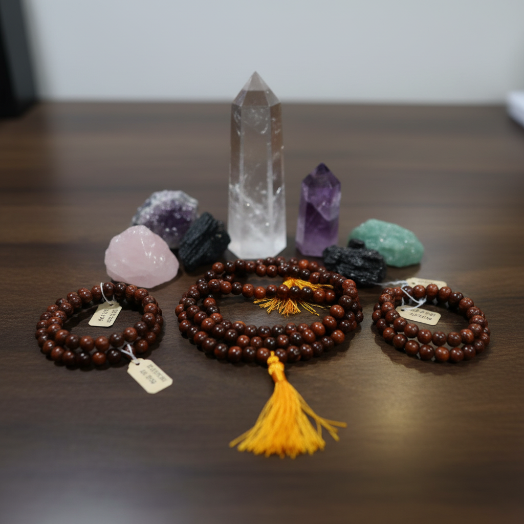 Red Sandal Wood Mala