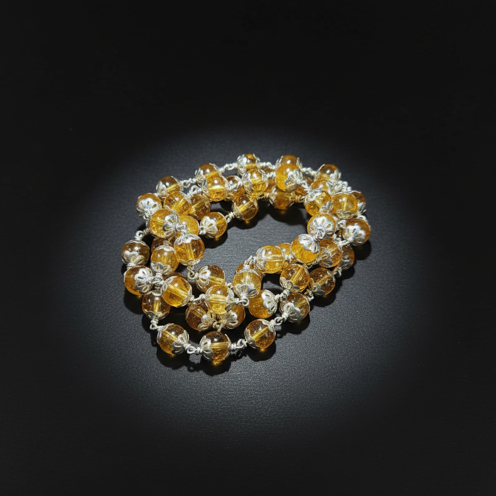 Kanakam Mala  : Citrine Mala Cups