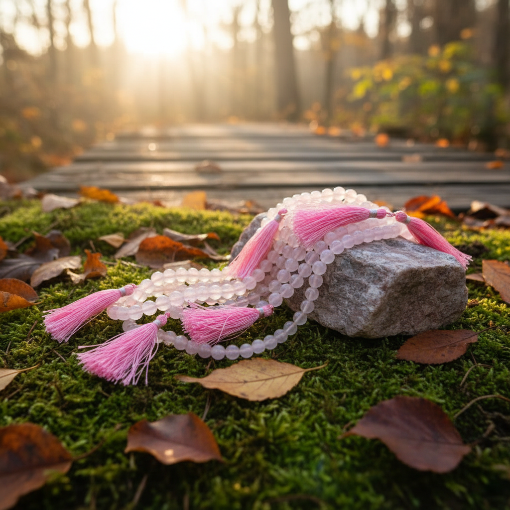 Rose Quartz Sukra Anugraha Mala