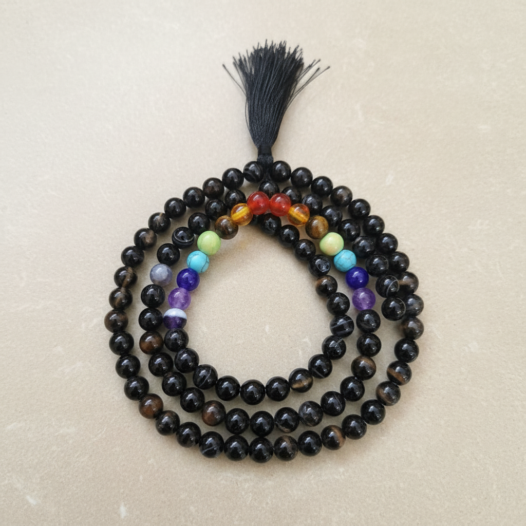Black Hakik Mala 8 MM