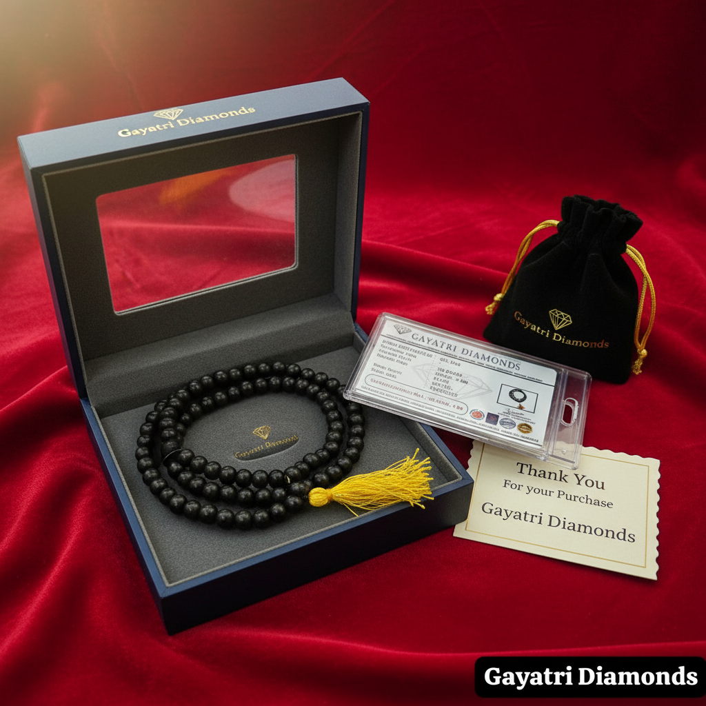 8 MM Karungali Mala Certified