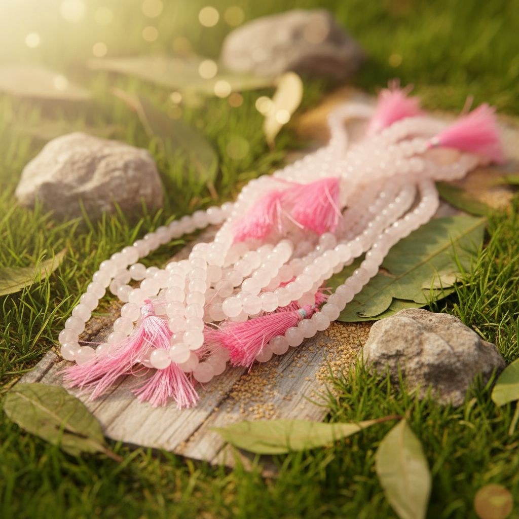 Rose Quartz Sukra Anugraha Mala