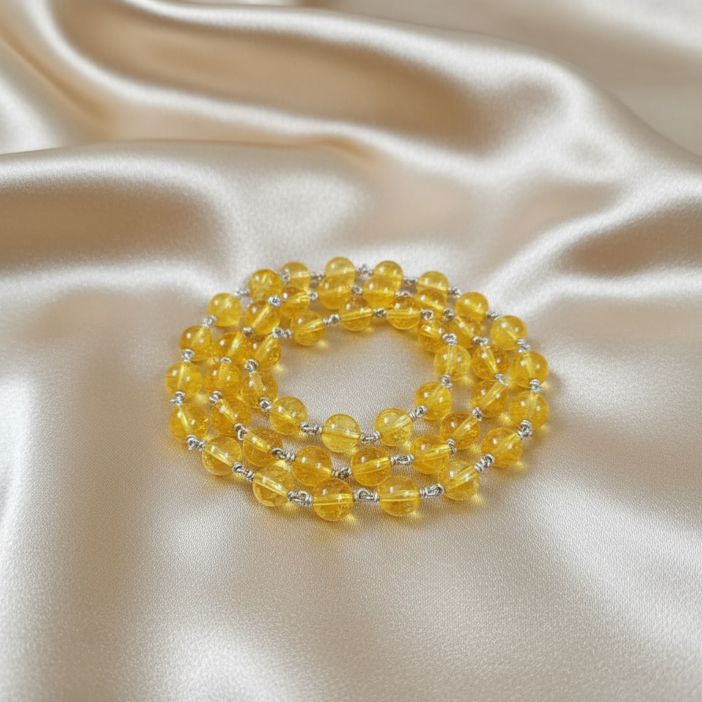 Kanakam Mala  : Citrine Mala