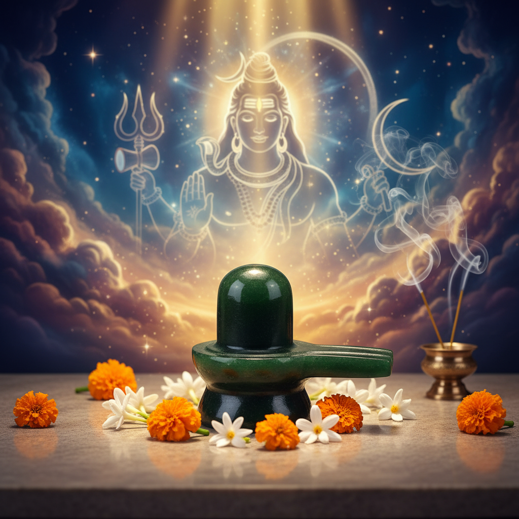 Marakatha Shiva Lingam