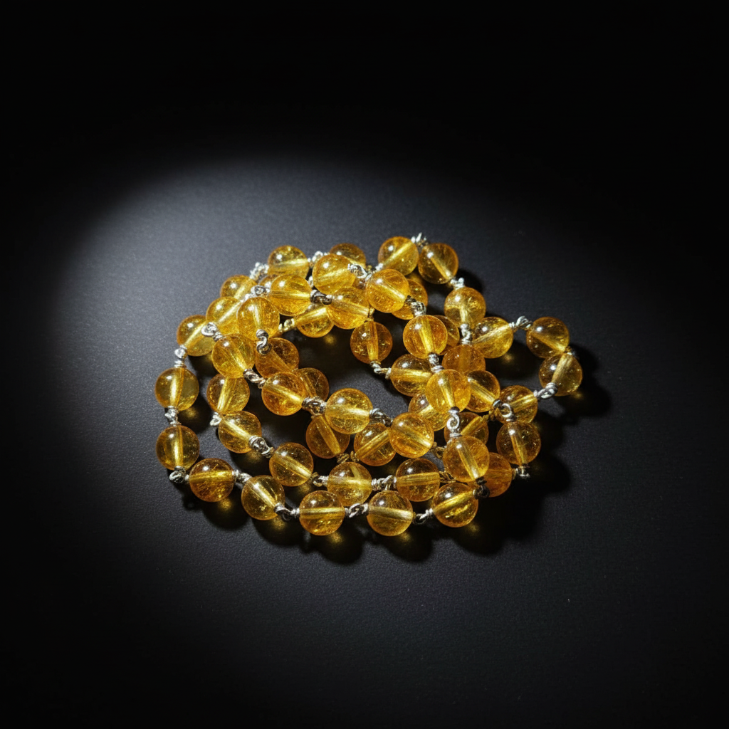 Kanakam Mala  : Citrine Mala