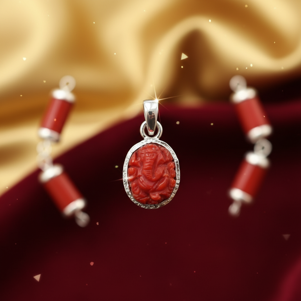 Ganapathi Pagadam Silver Locket