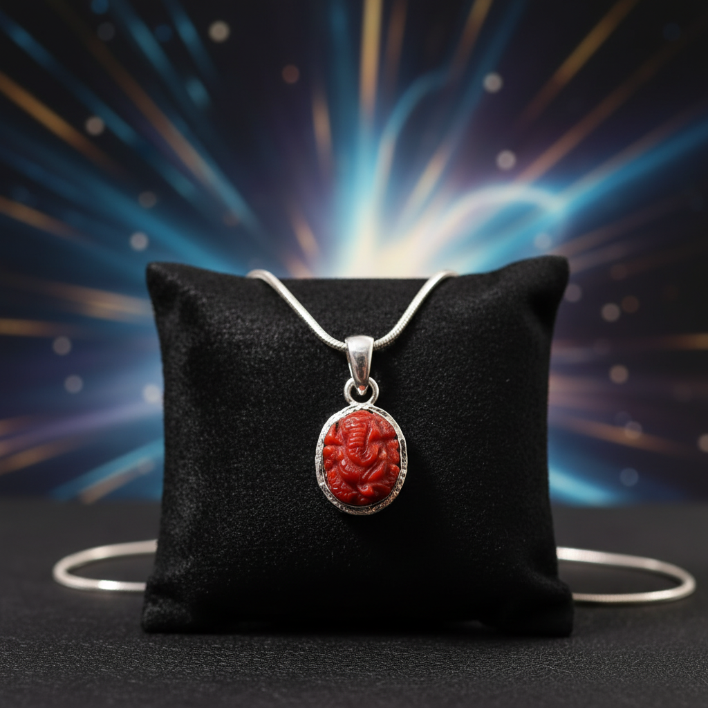 Ganapathi Pagadam Silver Locket