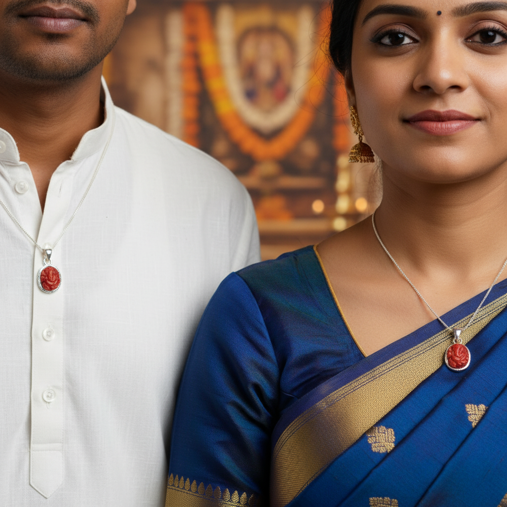 Ganapathi Pagadam Silver Locket