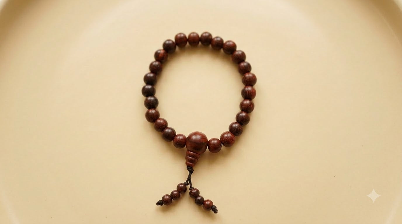 Red sandal wood bracelet