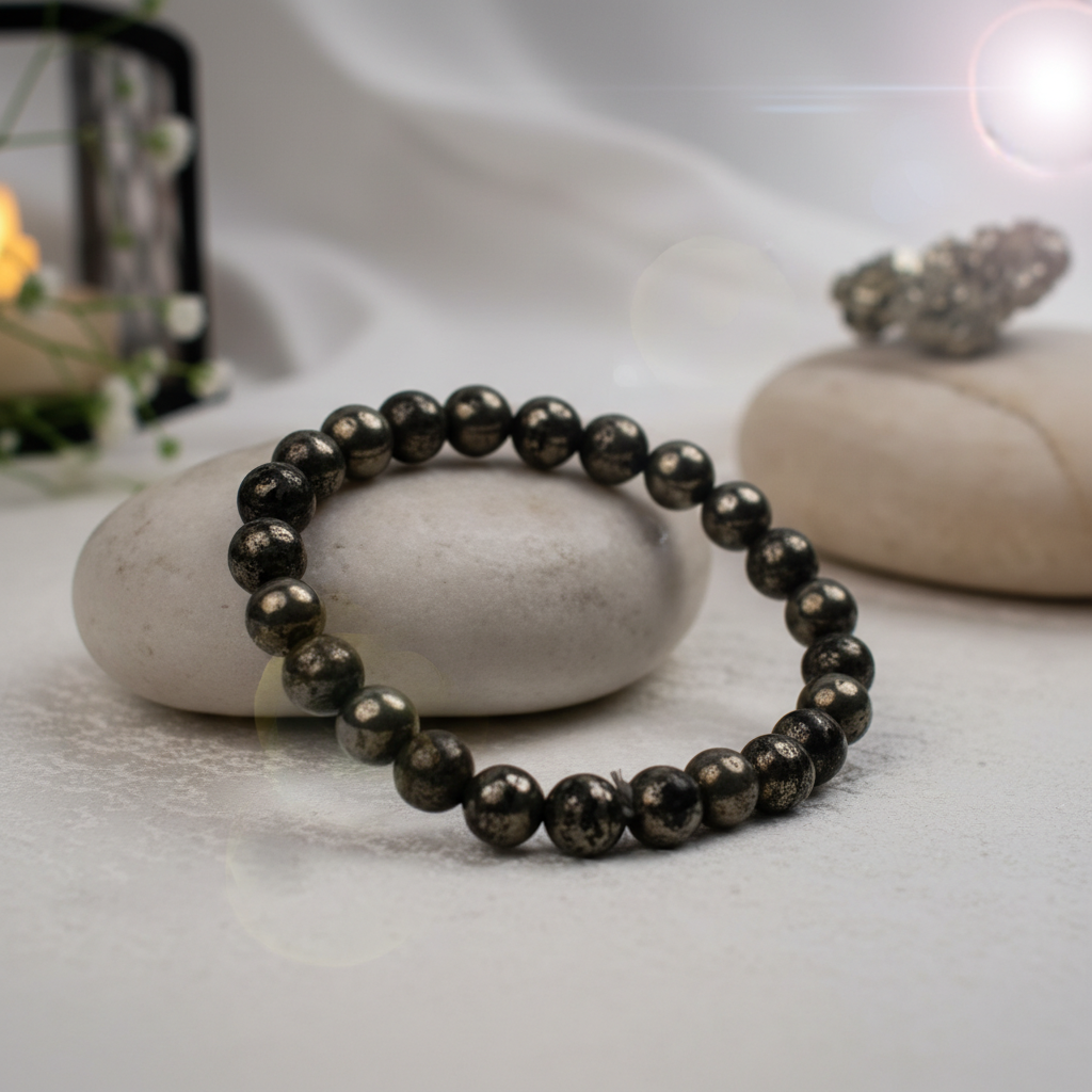 Money Magnet Bracelet : Pyrite Bracelet