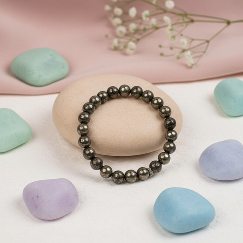 Money Magnet Bracelet : Pyrite Bracelet